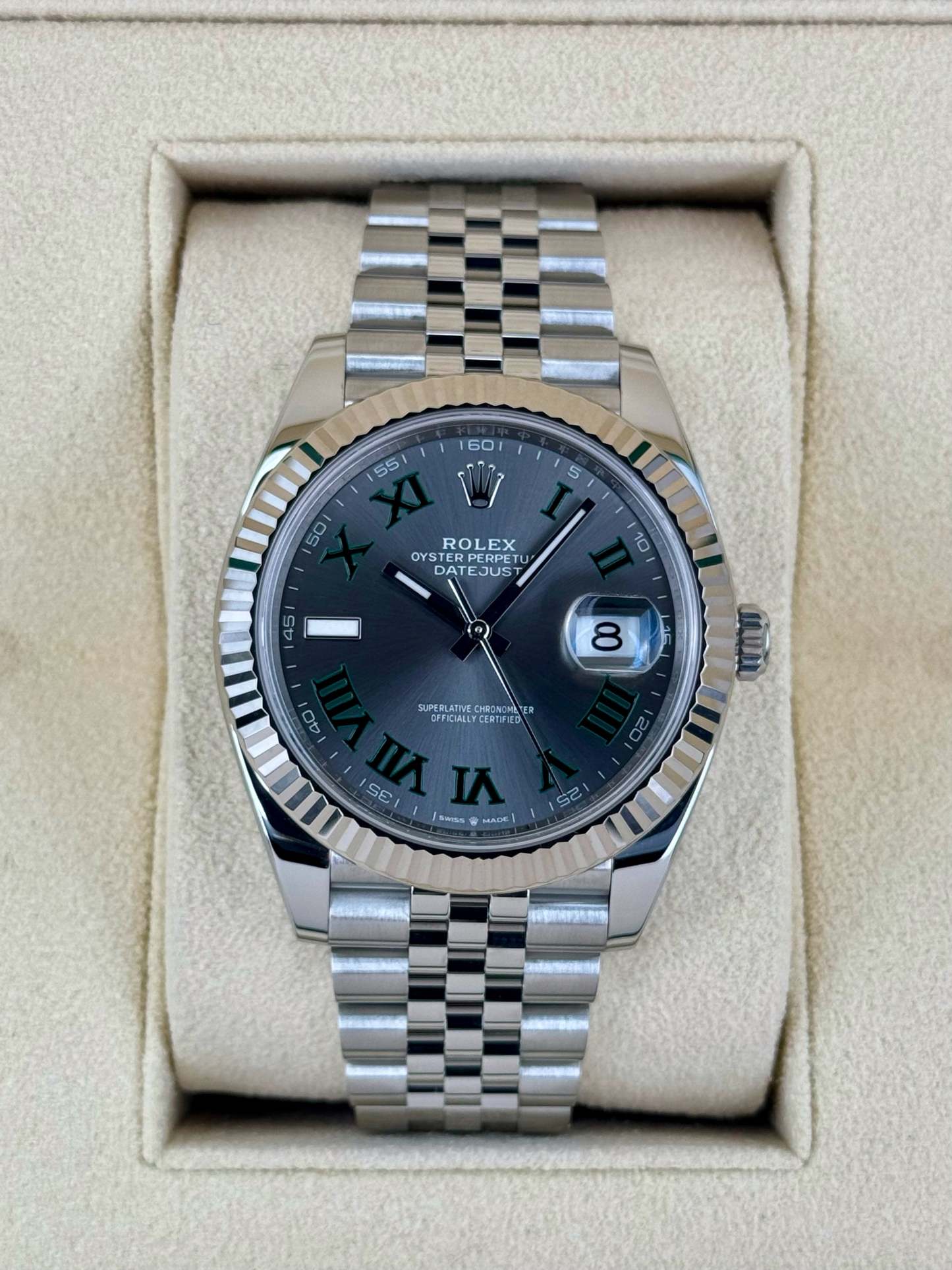 2024 ロレックス デイトジャスト 41mm 126334 ジュビリー ウィンブルドン ダイヤル