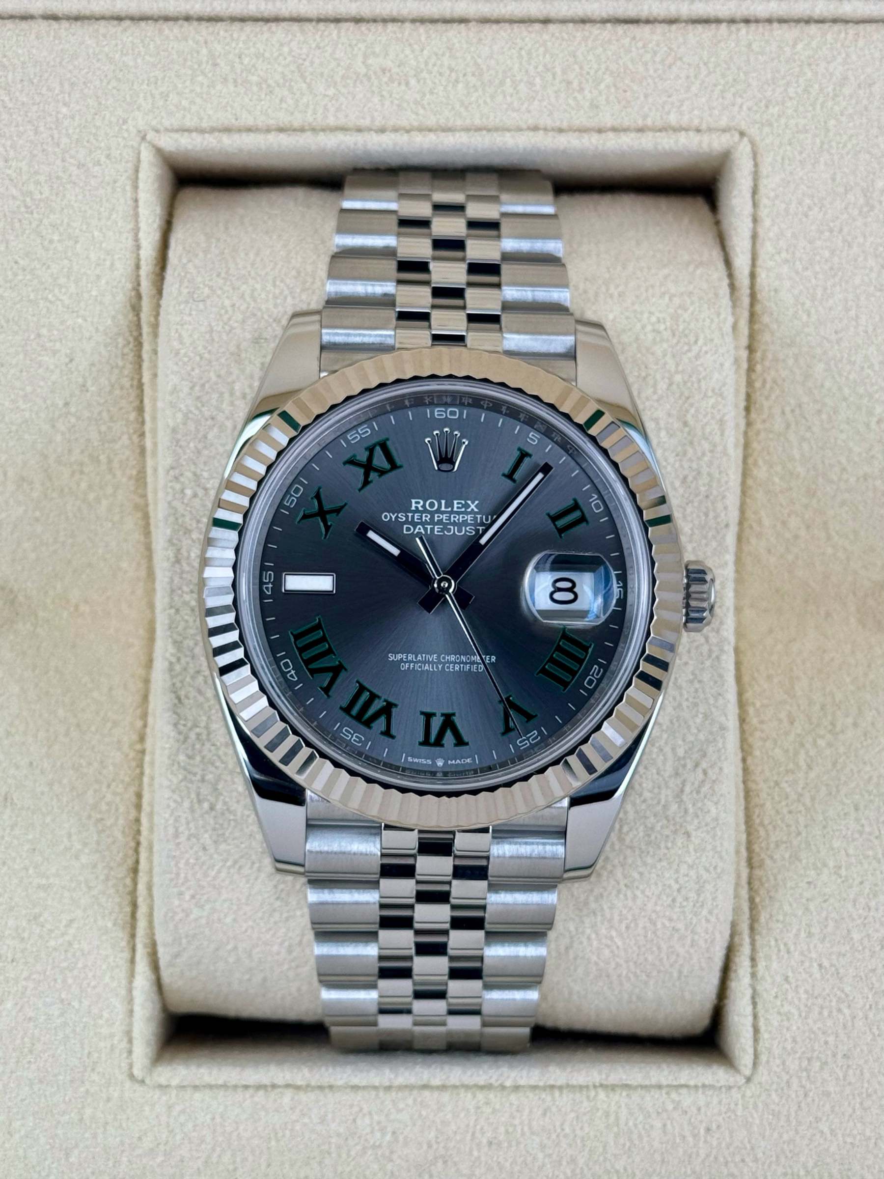 2024 ロレックス デイトジャスト 41mm 126334 ジュビリー ウィンブルドン ダイヤル
