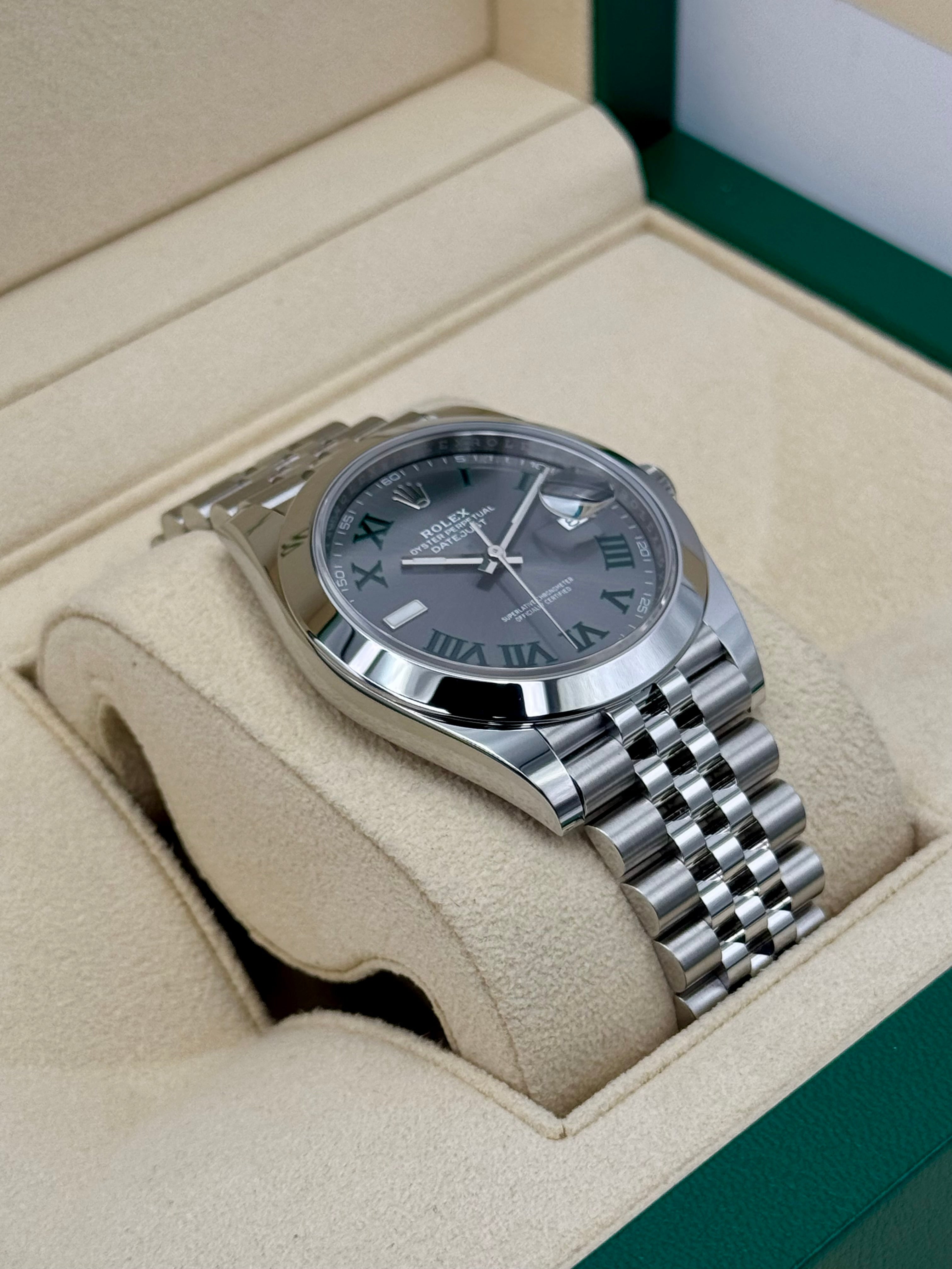NEW 2024 ロレックス デイトジャスト 41mm 126300 ジュビリー ウィンブルドン ダイヤル