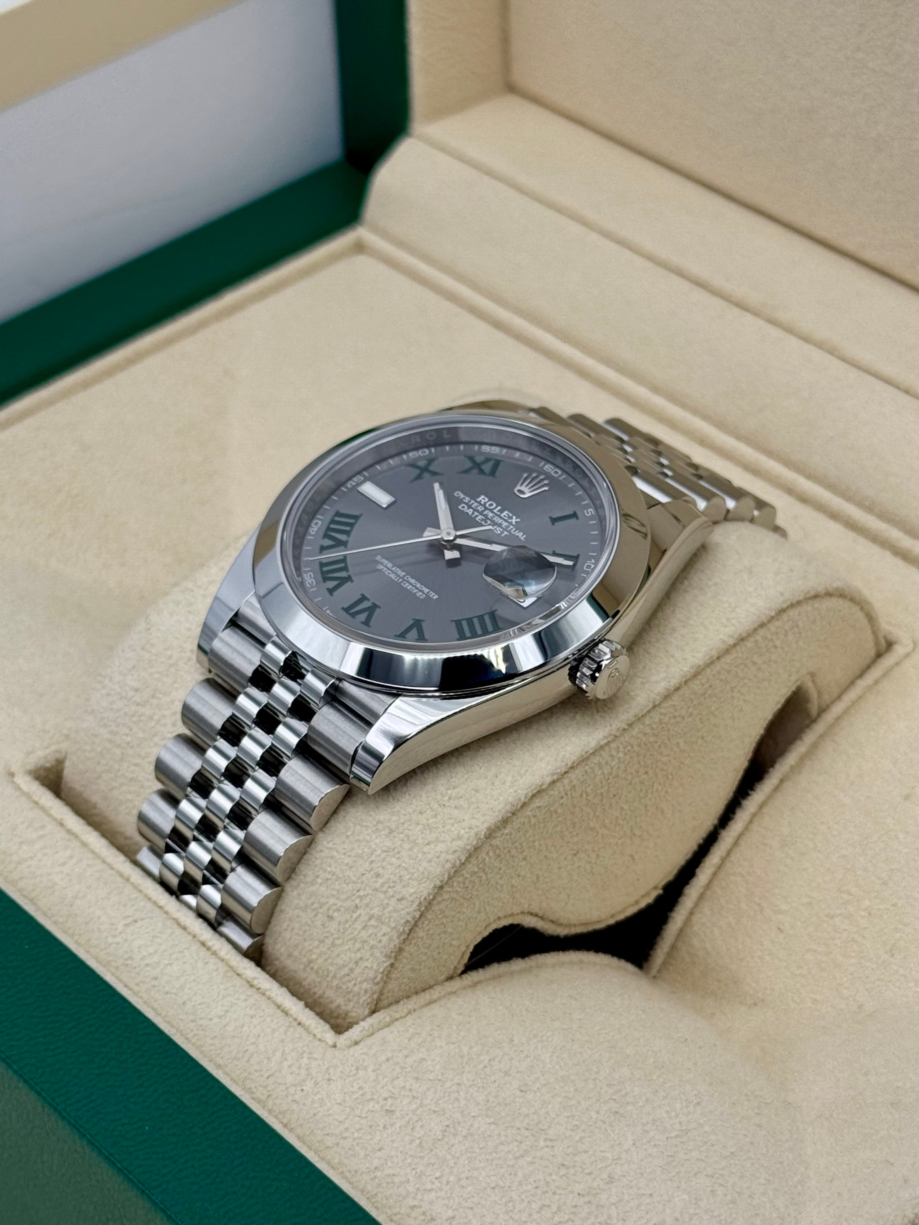 NEW 2024 ロレックス デイトジャスト 41mm 126300 ジュビリー ウィンブルドン ダイヤル