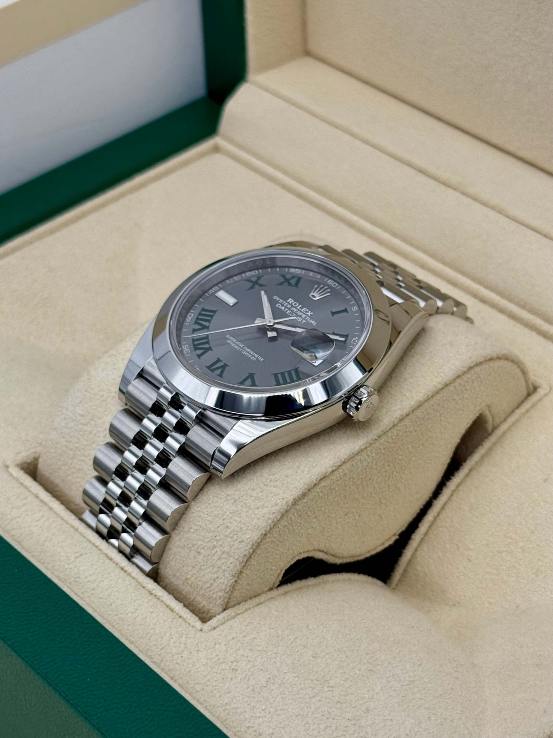 NEW 2024 ロレックス デイトジャスト 41mm 126300 ジュビリー ウィンブルドン ダイヤル