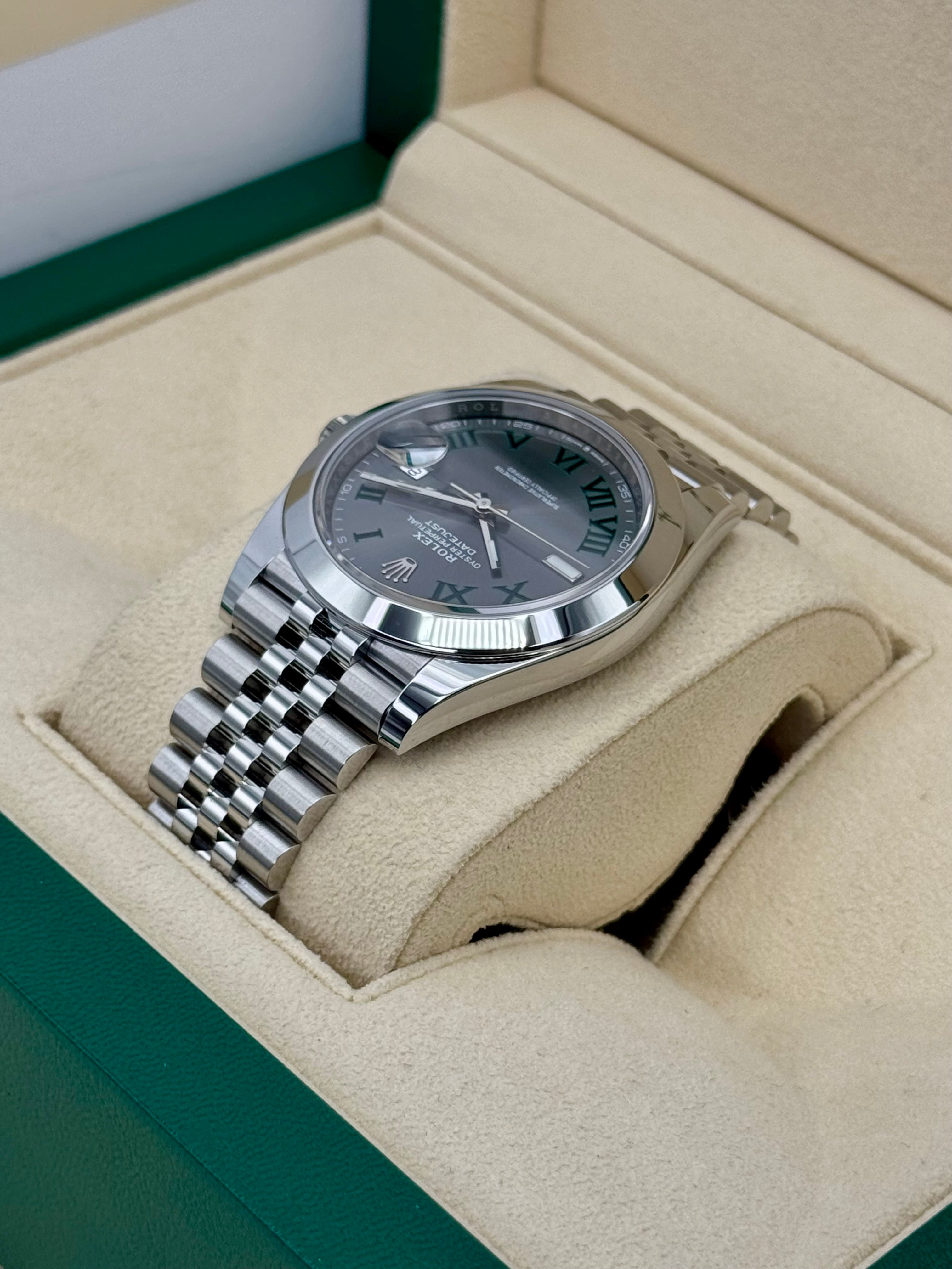 NEW 2024 ロレックス デイトジャスト 41mm 126300 ジュビリー ウィンブルドン ダイヤル