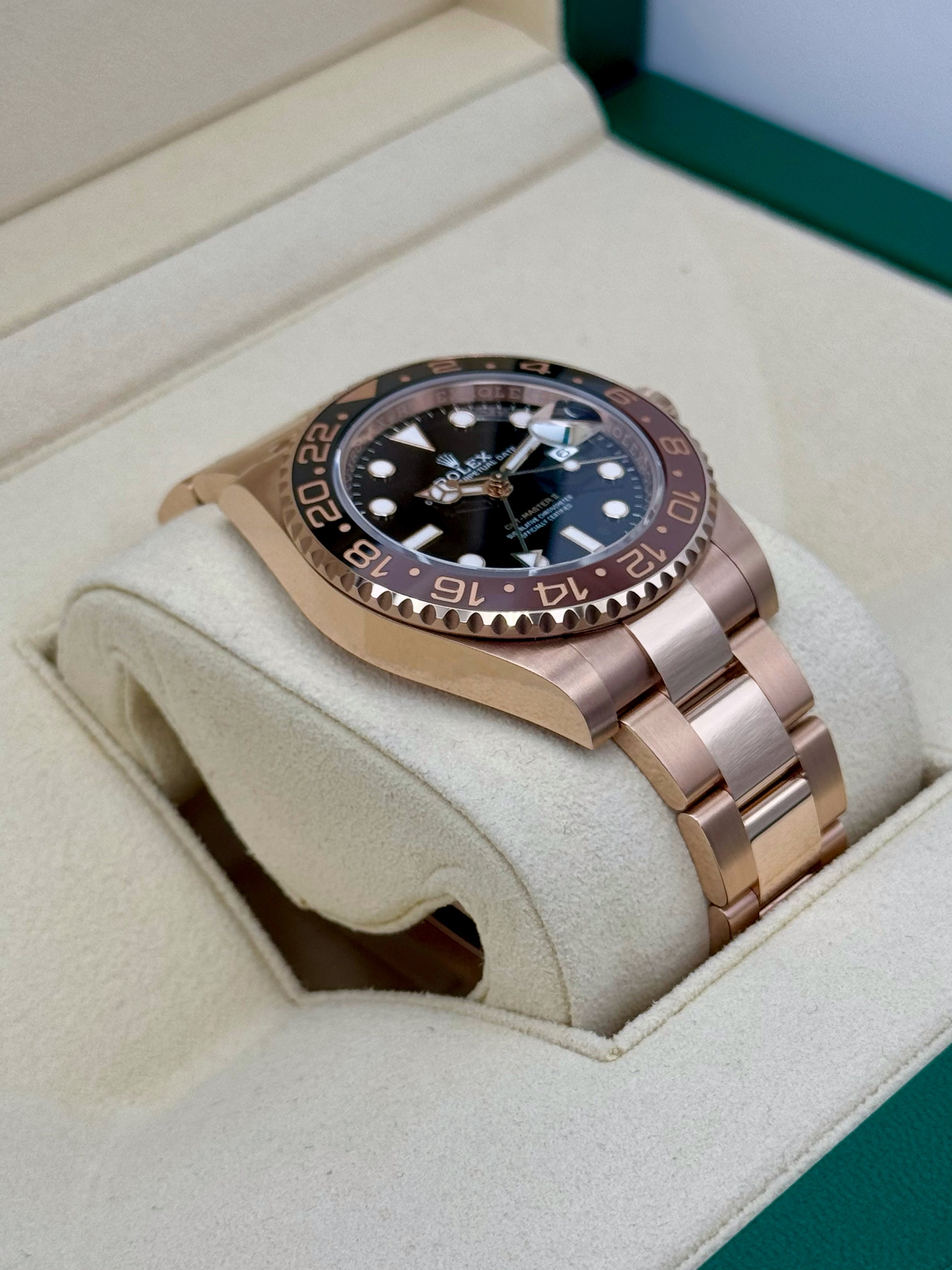 NEW 2023 ロレックス GMTマスターII 「ルートビア」 40mm 126715CHNR ローズゴールド