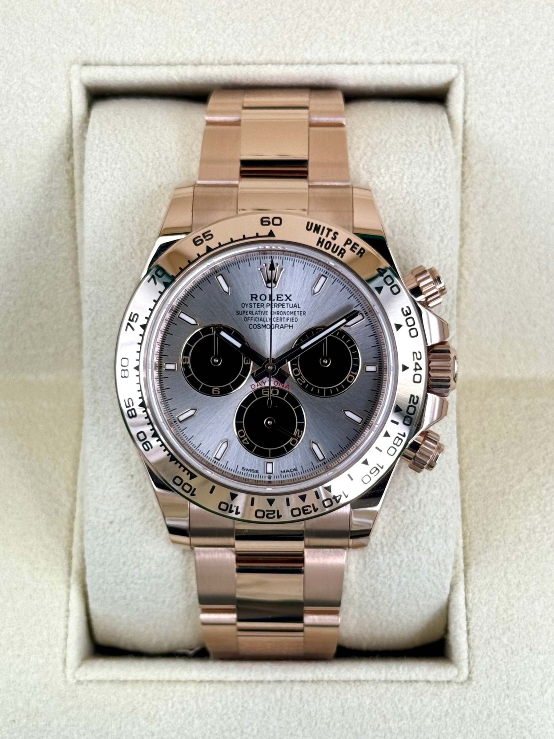 NEW 2024 ロレックス デイトナ 40mm 126505 ローズゴールドサンダストダイヤル