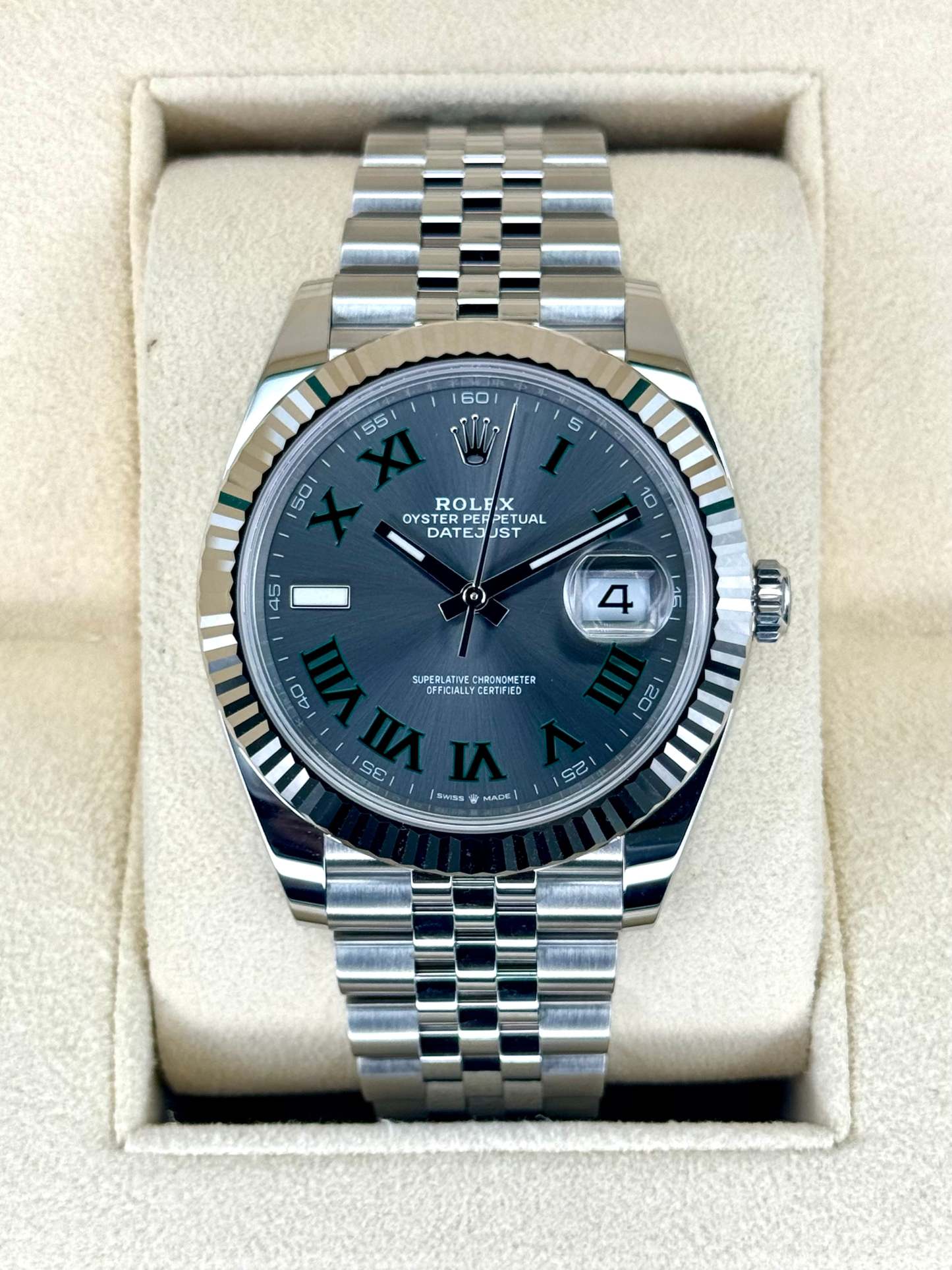 NEW 2024 ロレックス デイトジャスト 41mm 126334 ジュビリー ウィンブルドン ダイヤル