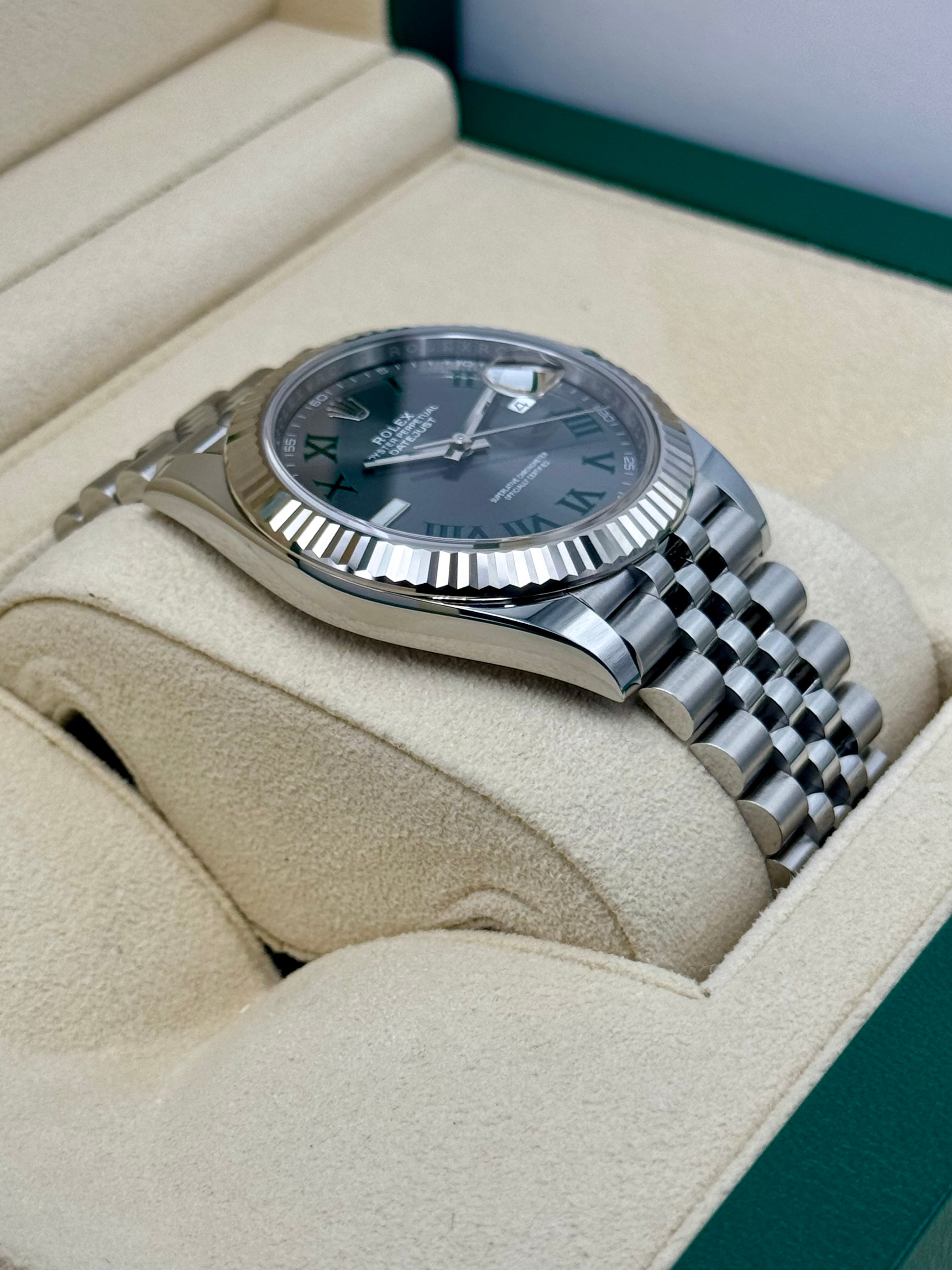 NEW 2024 ロレックス デイトジャスト 41mm 126334 ジュビリー ウィンブルドン ダイヤル
