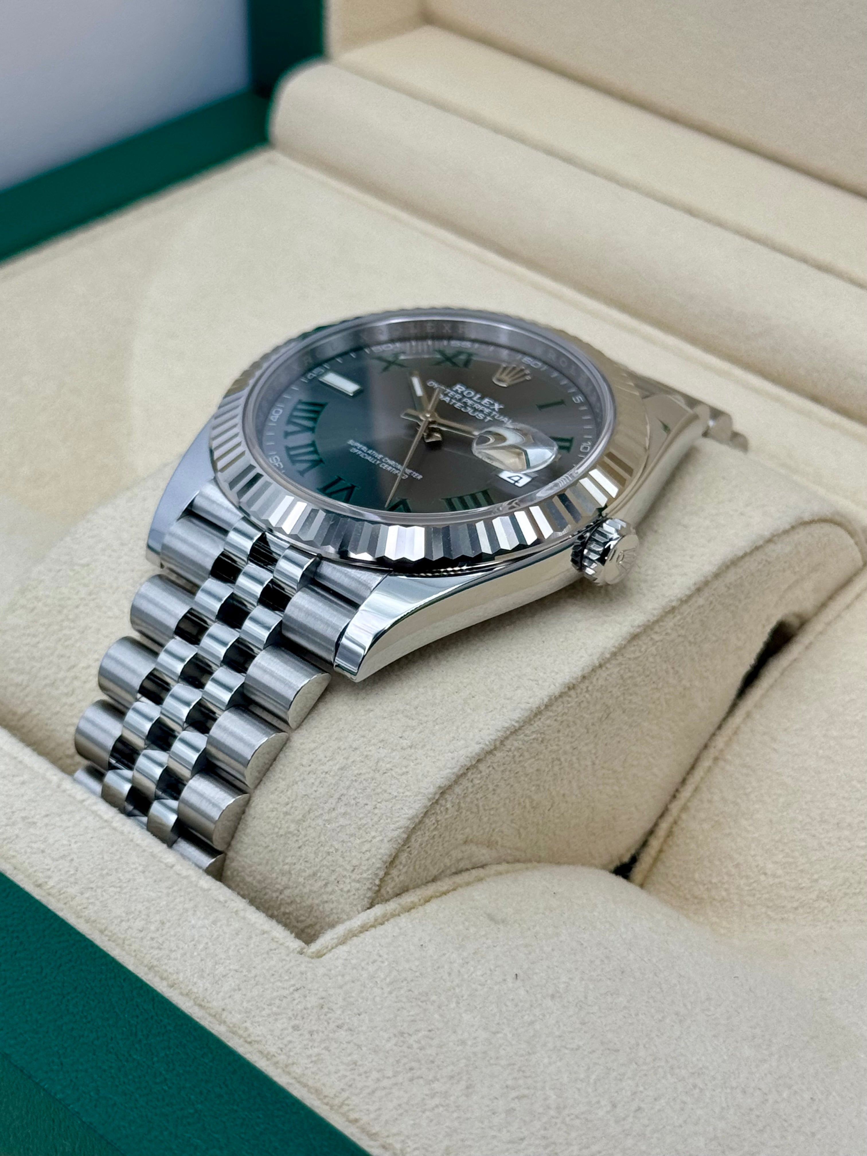 NEW 2024 ロレックス デイトジャスト 41mm 126334 ジュビリー ウィンブルドン ダイヤル