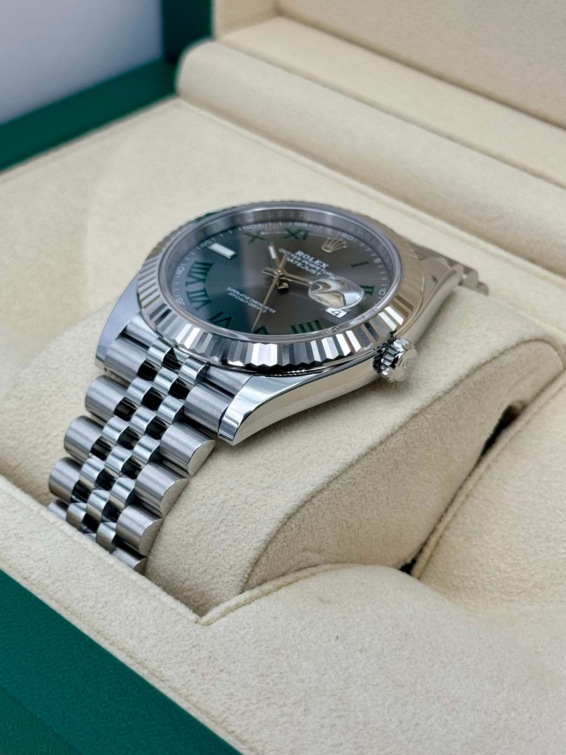 NEW 2024 ロレックス デイトジャスト 41mm 126334 ジュビリー ウィンブルドン ダイヤル