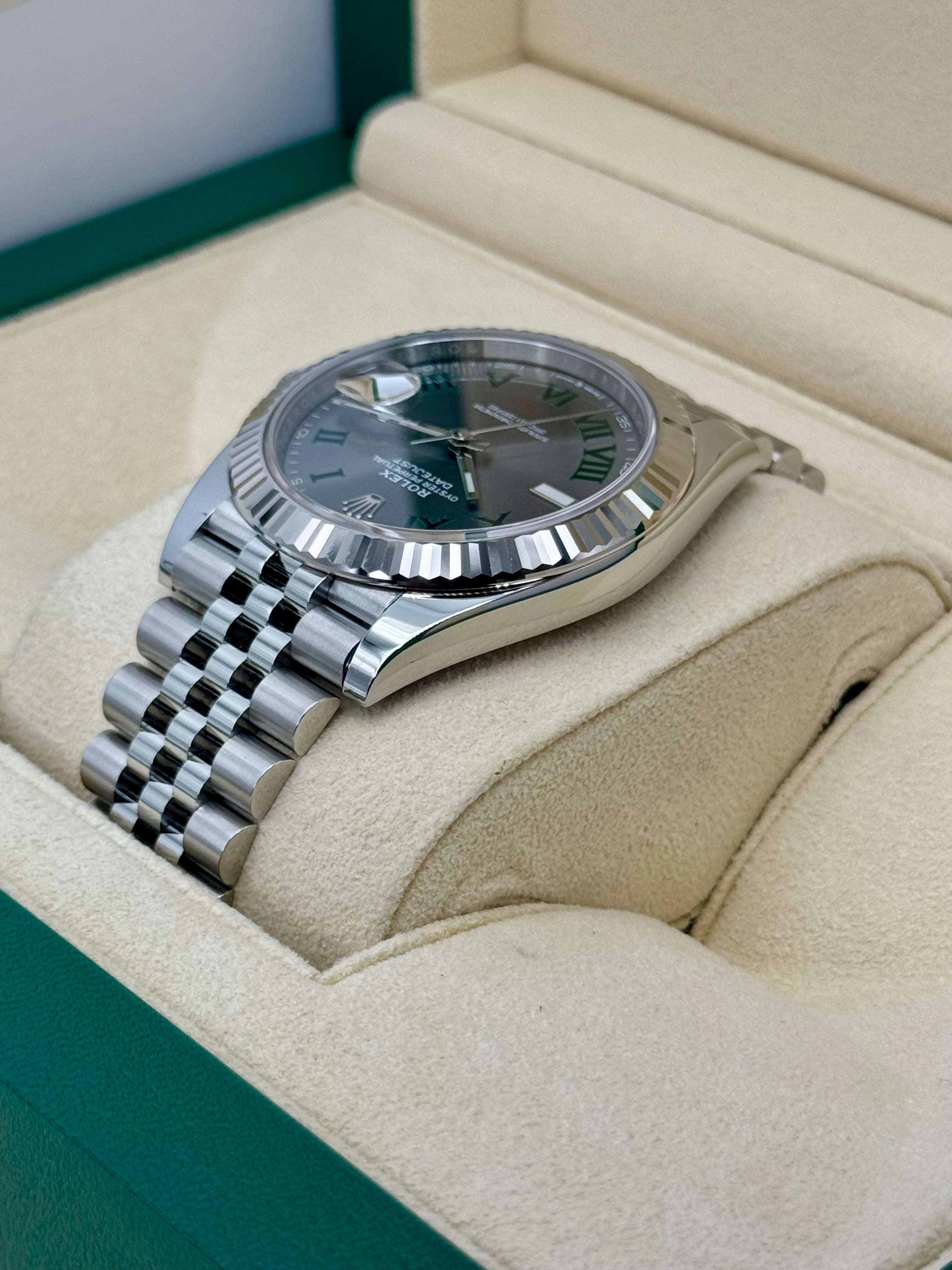 NEW 2024 ロレックス デイトジャスト 41mm 126334 ジュビリー ウィンブルドン ダイヤル