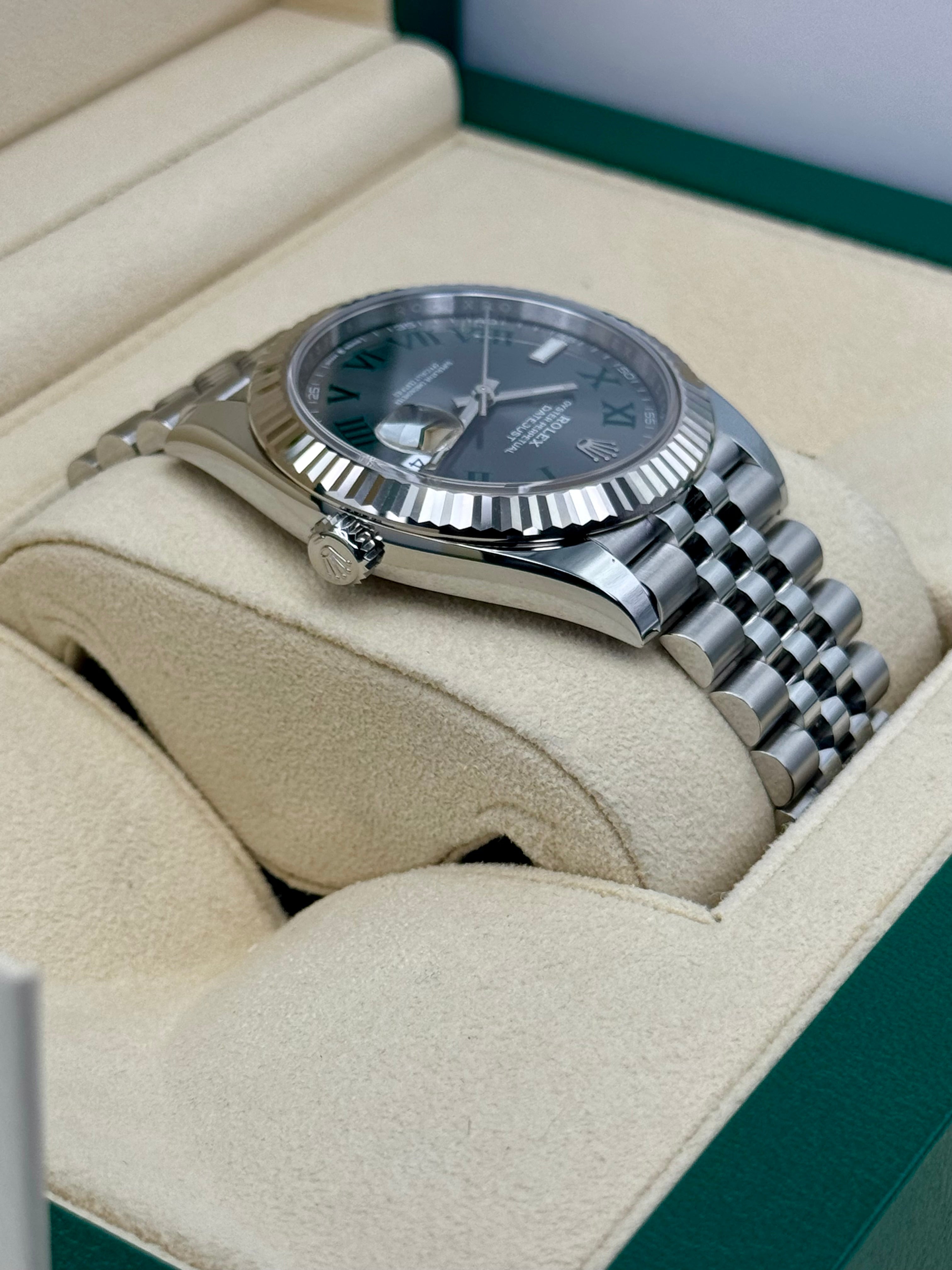 NEW 2024 ロレックス デイトジャスト 41mm 126334 ジュビリー ウィンブルドン ダイヤル