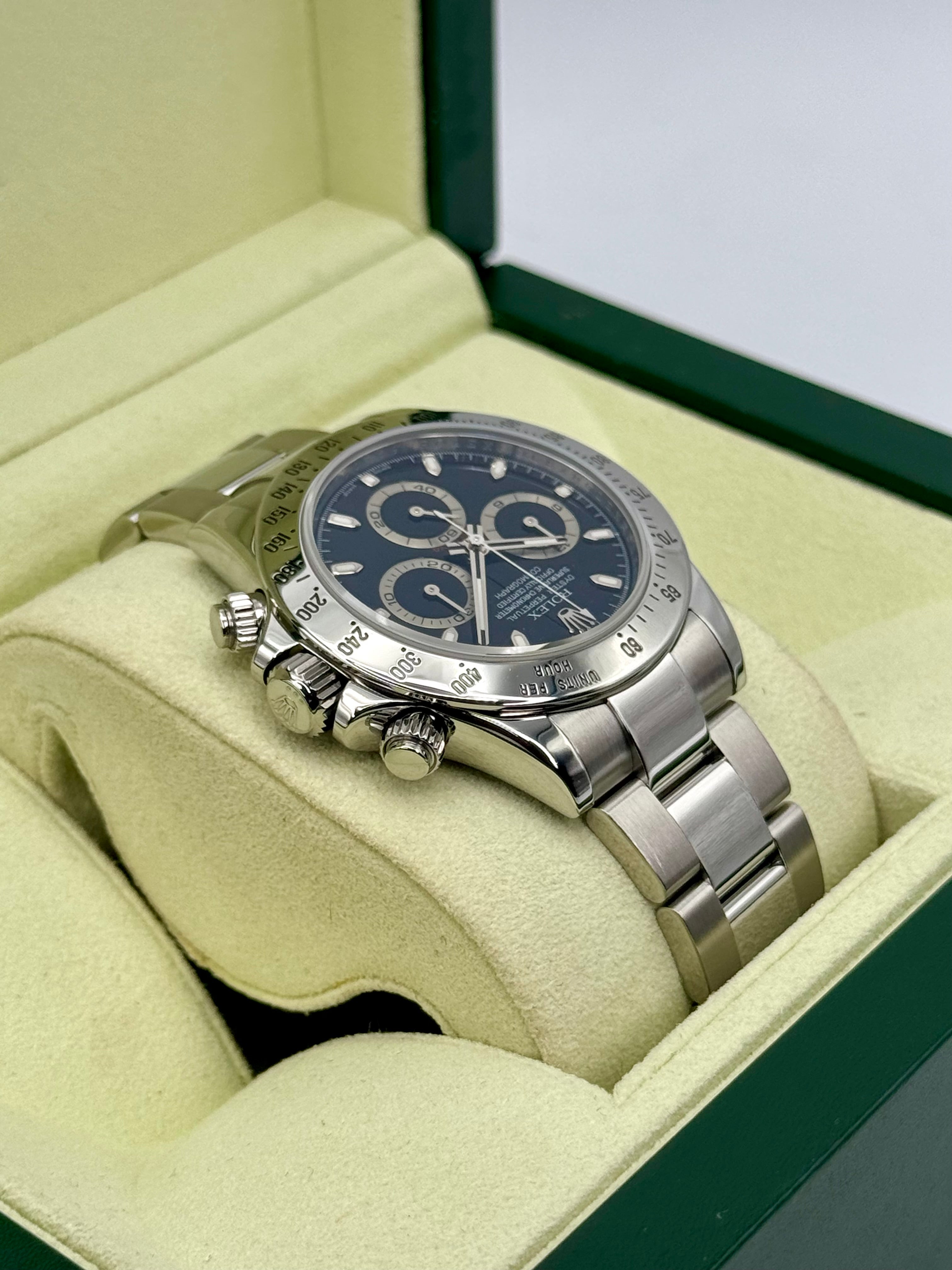 2009 ロレックスデイトナ40mm 116520 ステンレススチール ブラックダイヤル