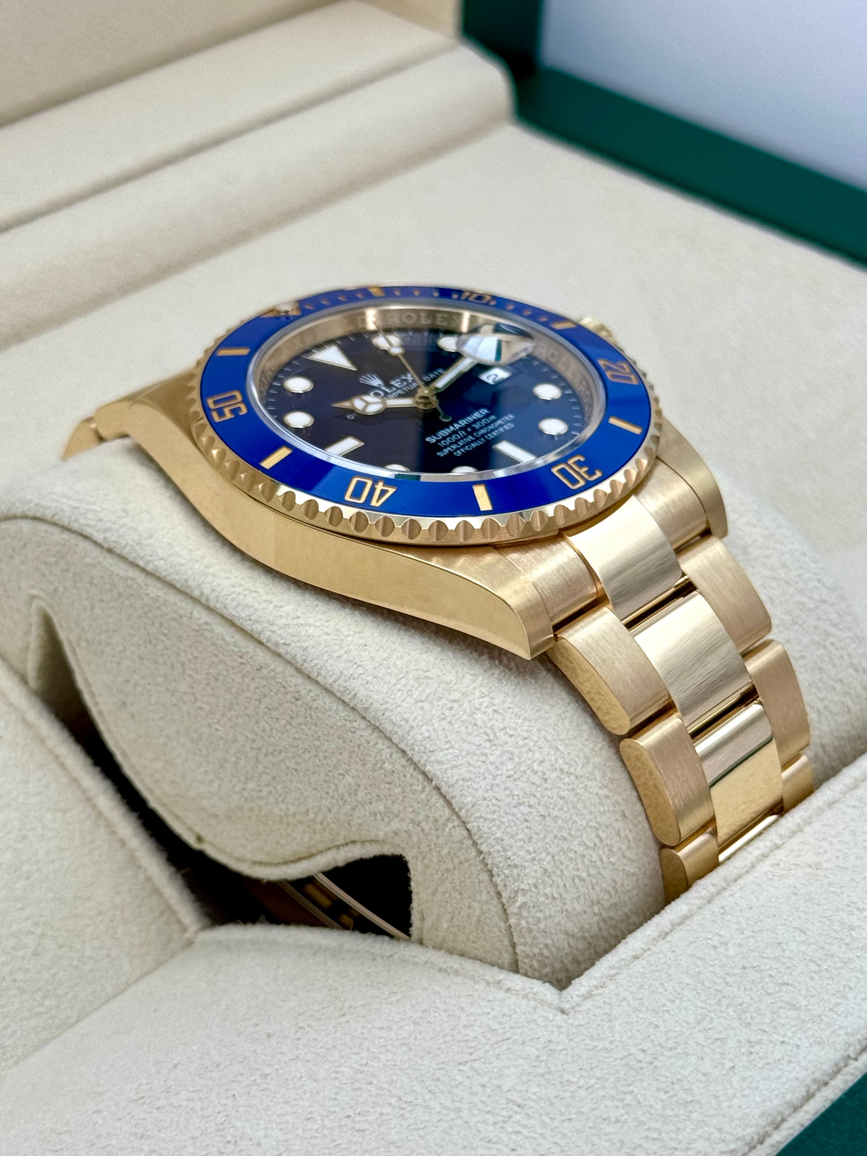 NEW 2024 ロレックス サブマリーナ 「ブルーシー」 41mm 126618LB イエローゴールド ブルーダイヤル