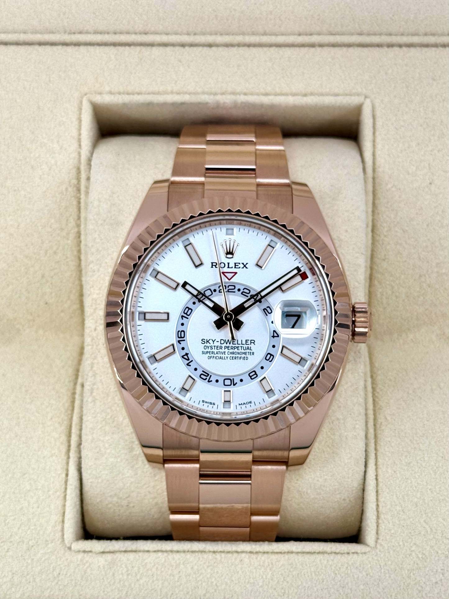 2023 ロレックス スカイドゥエラー 42mm 326935 ローズゴールド ホワイトダイヤル