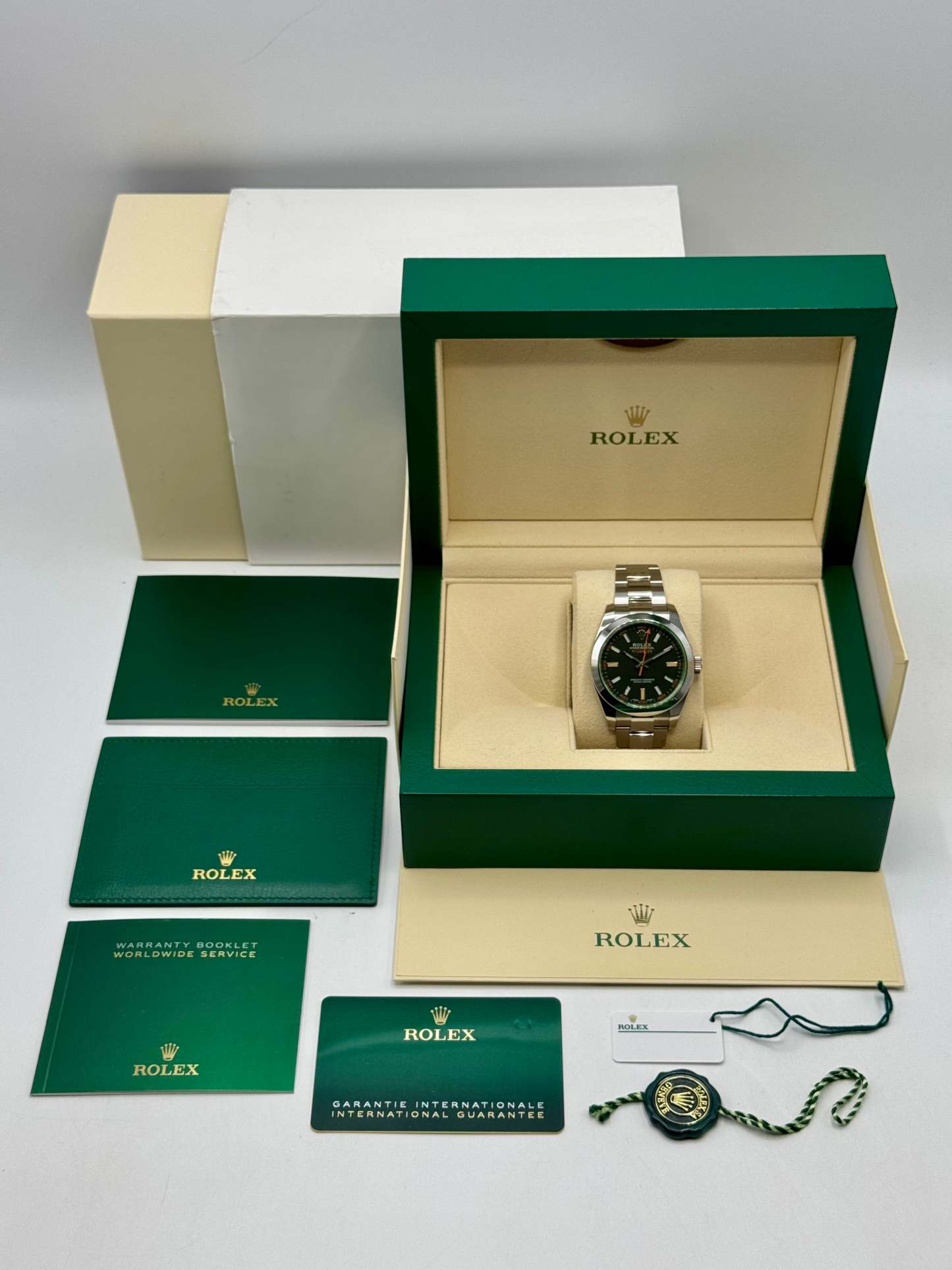 2021 ロレックス ミルガウス 40mm 116400GV ステンレススチール ブラックダイヤル