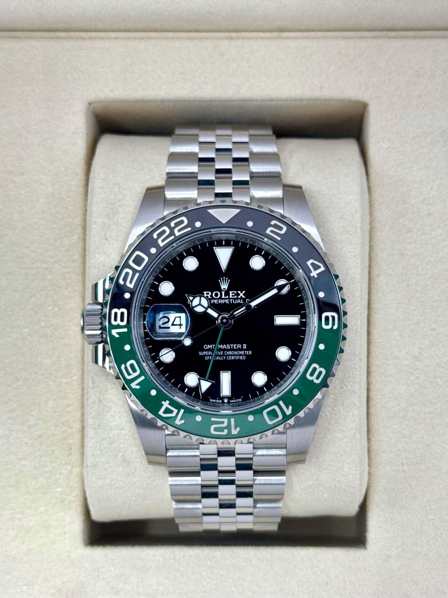 NEW 2025 ロレックス GMTマスターII 「スプライト」 40mm 126720VTNR ジュビリー
