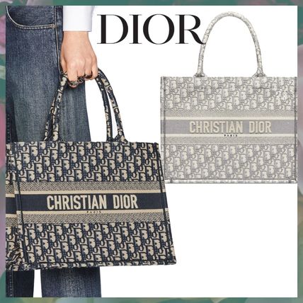 【2024】【Dior】DIOR BOOK TOTE ミディアムバッグディオールオブリーク 36.5*28*17.5CM