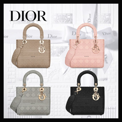DIOR【ピンク♪日本未入荷】ミディアム レディ D-Lite バッグ 5色-BUYMA