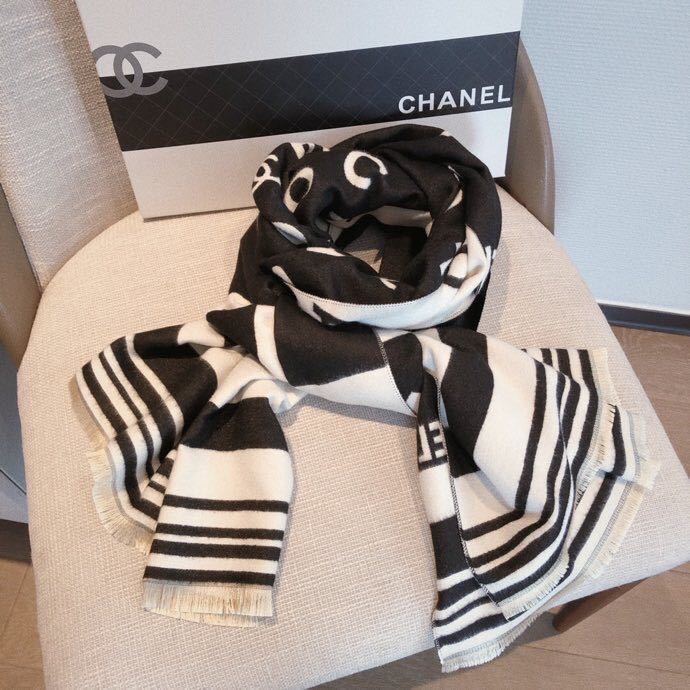 【CHANEL】（シャネル）カシミアスカーフ 5色