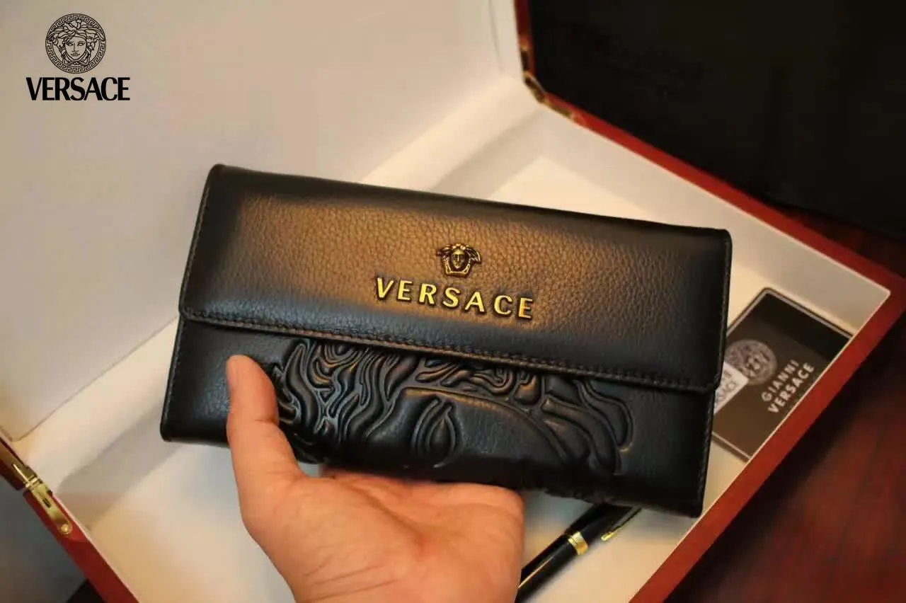【VERSACE 公式旗艦店】ヴェルサーチ 財布 当日出荷 好評に付き再入荷！21*12*2.5CM