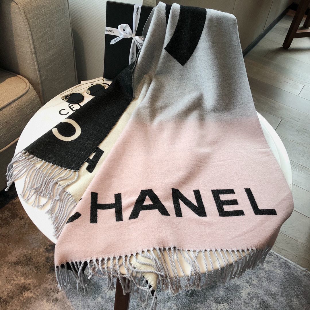【CHANEL】（シャネル）リバーシブルスカーフ 6色