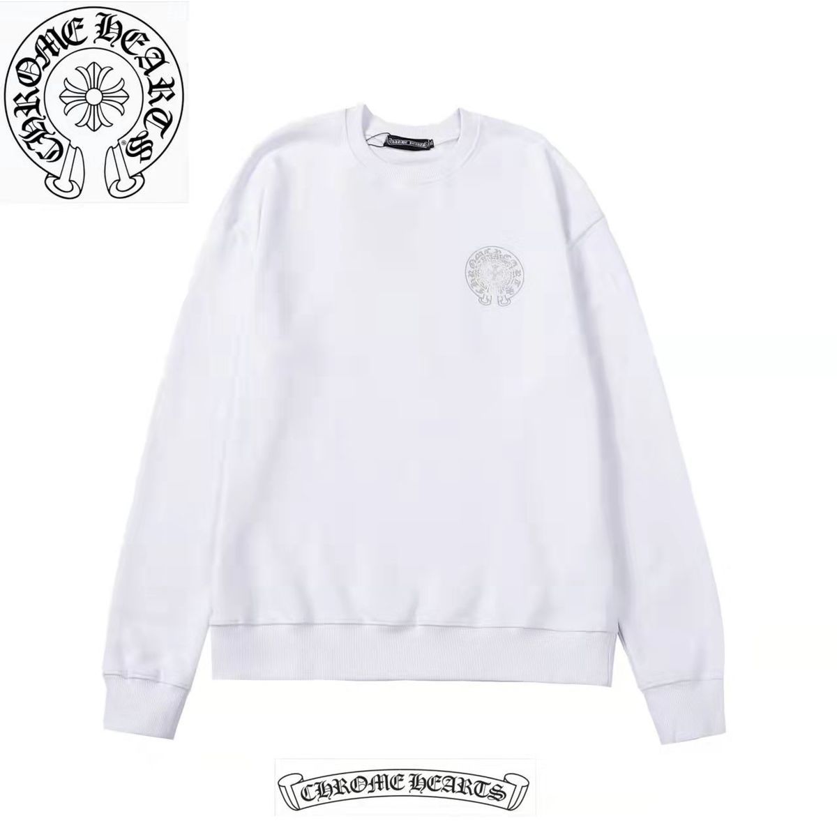 【Chrome Hearts】クロムハーツ  ダブルシャドウプリントスウェットシャツ  ご好評に付き再入荷！