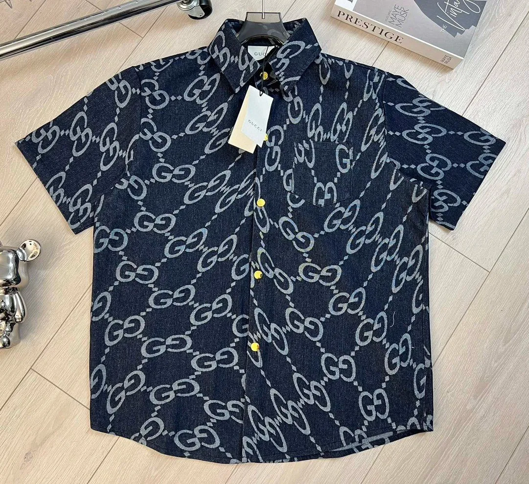 【GUCCI公式旗艦店】クッチ デニム半袖シャツ ご好評に付き再入荷！