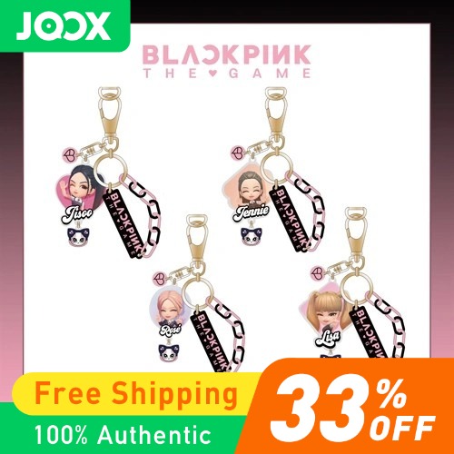 【BPTG】 Idol Acrylic Mobile Phone Clip Pendant with Pink and Black Chain-LISA/JENNIE