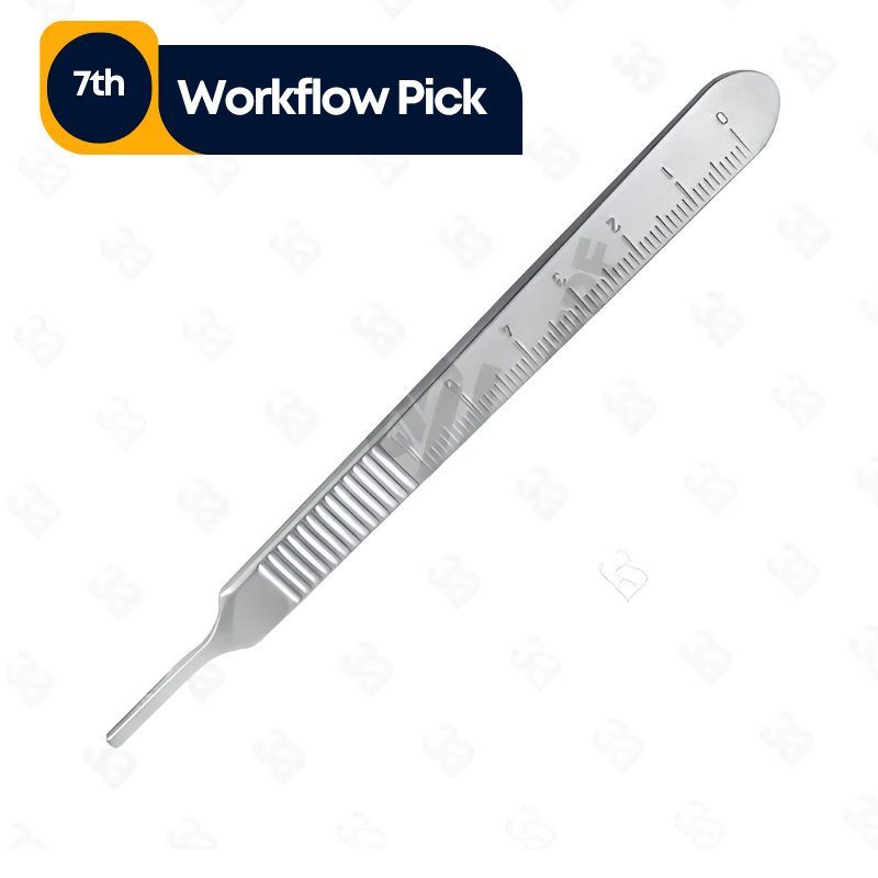 Scalpel Handle, Fig. 3, Solid, for Blades No. 10–15