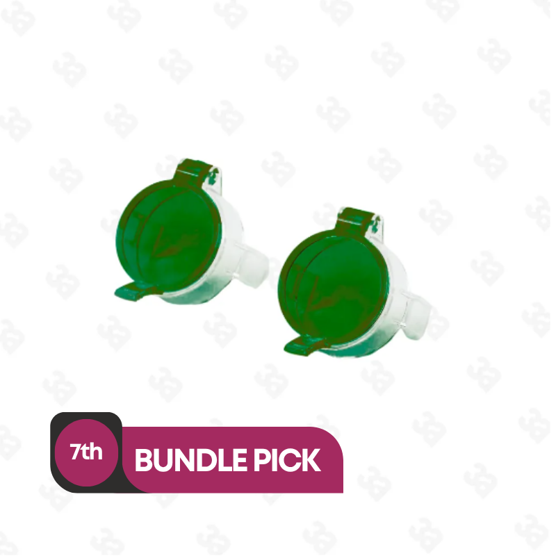 Bilumix Light Filters/Caps (Pair)-green