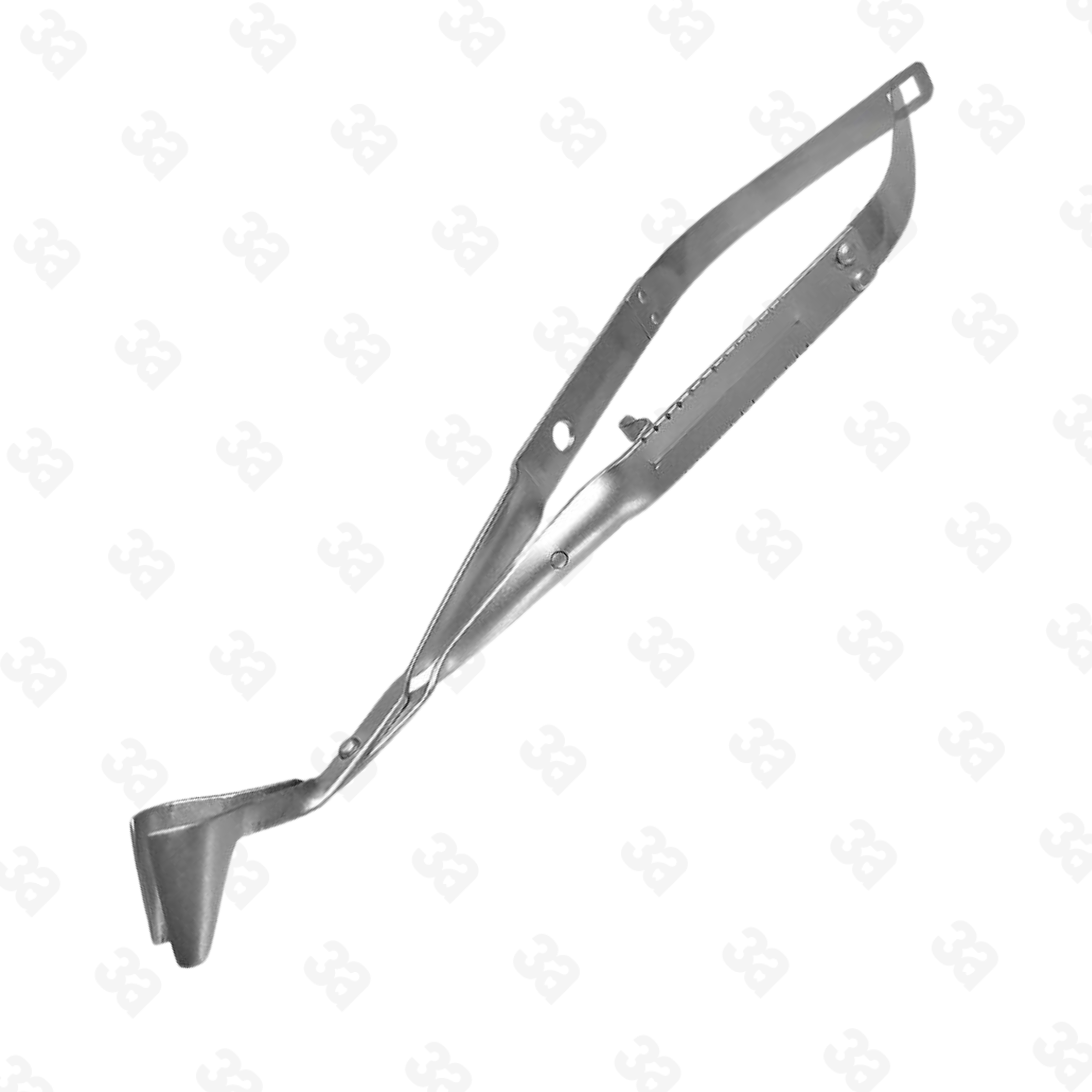 Laschal Bone Packer Forceps / 16.2cm Implant Packer Flat-Handle 90′