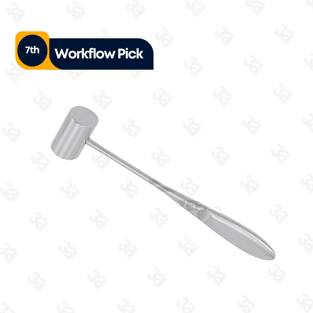 Hammer, Surgical Mallet, Solid, Diam. 20 mm, 16.5 cm