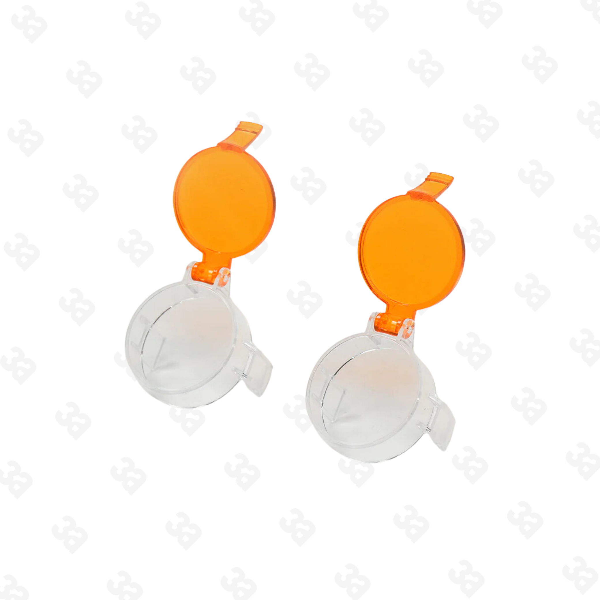 Bilumix Light Filters/Caps (Pair)-orange
