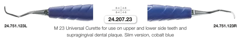 Side teeth curette