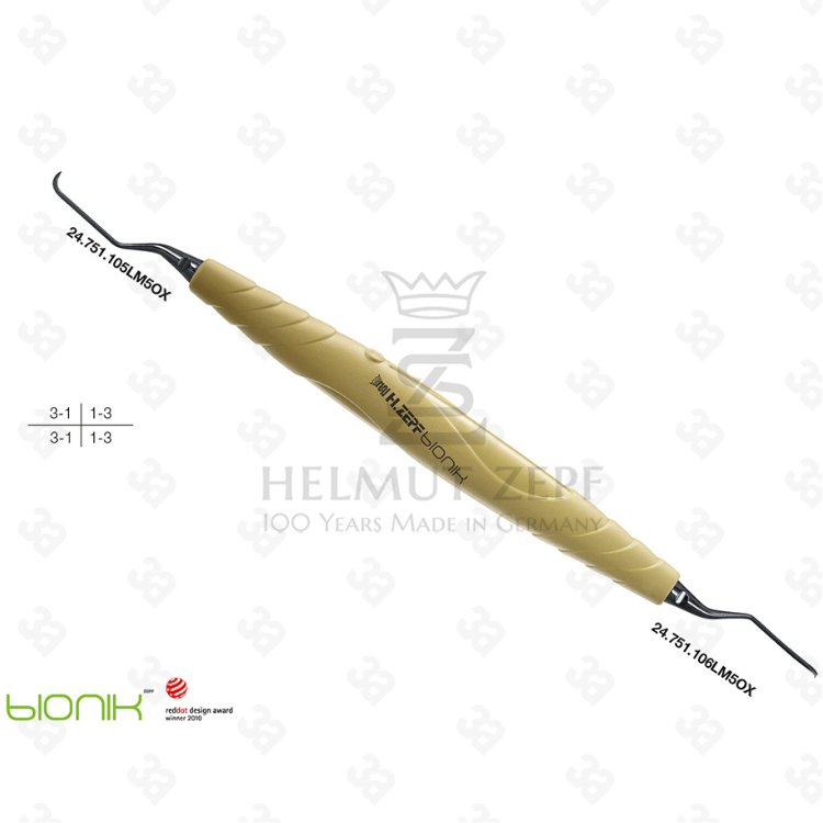 Langer M5 Universal Curettes with nanopal coating