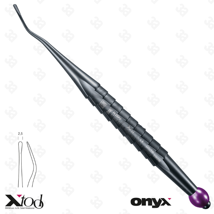 X-TOOL APPROXIMAL ROOT ELEVATOR, DISTAL FIG. 77S, 2,5MM, COLOUR CODING: PURPLE