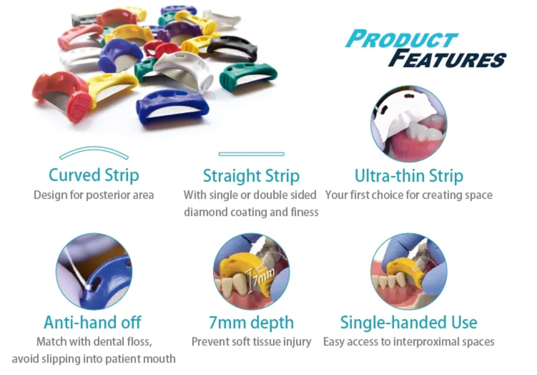 QwikStrip cement removal and IPR system features