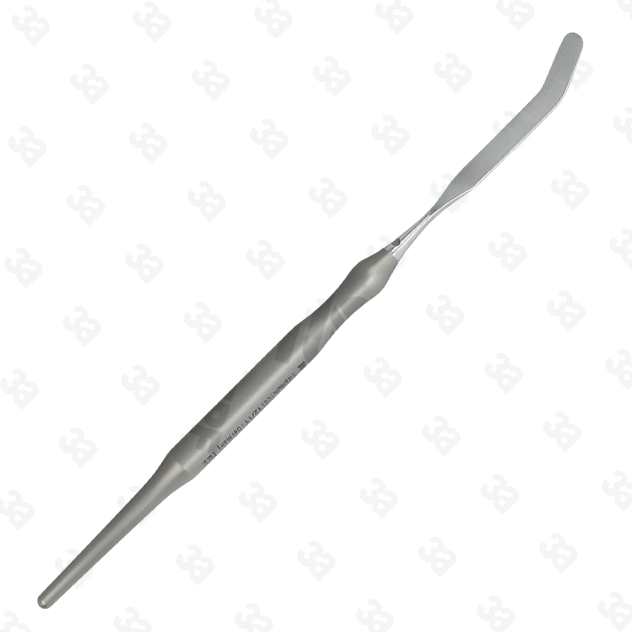 Kim Dr. TI Retractor – 45° Angled, Flat Handle, 9.5 mm Rounded Serrated Tip