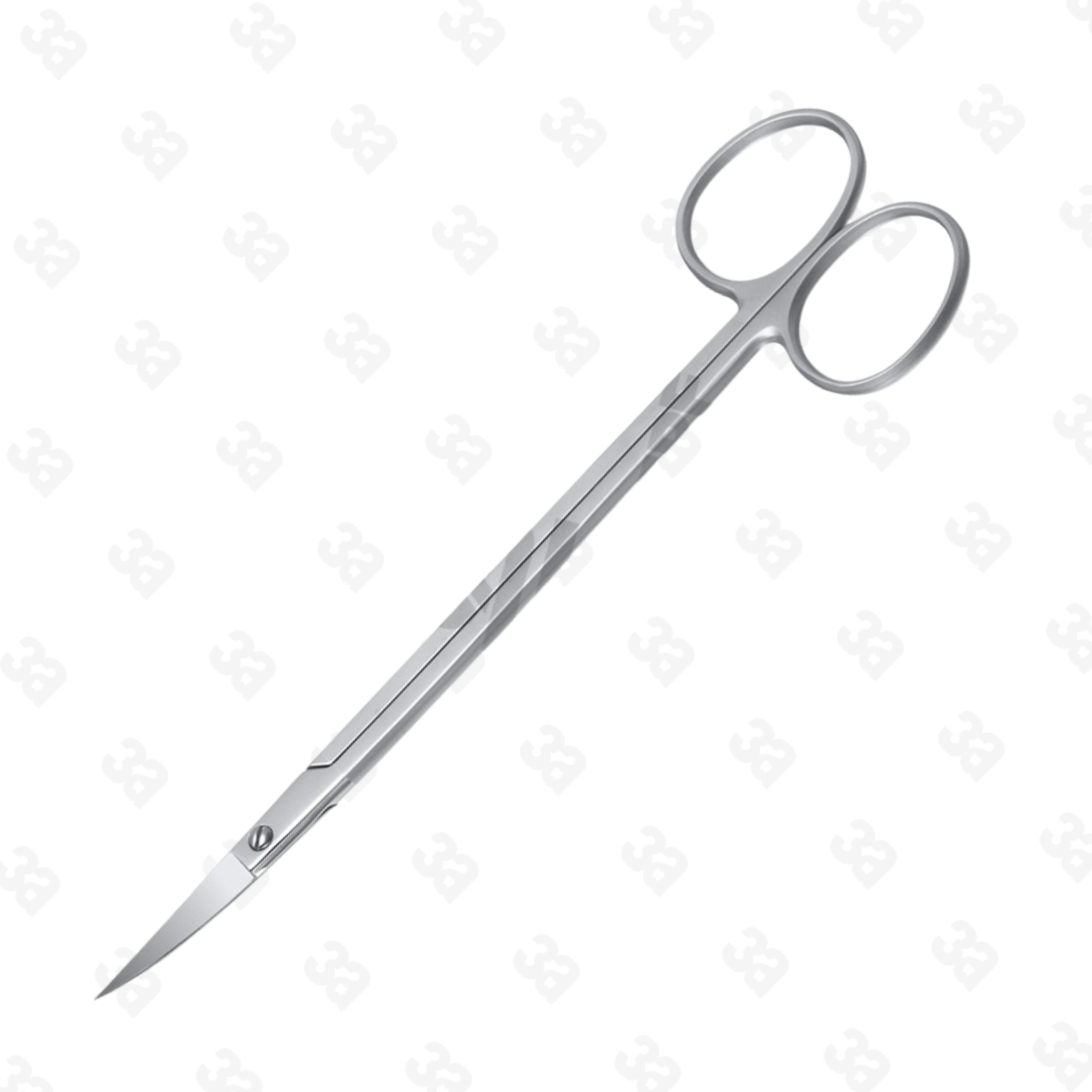 Dental Kelly Gum Scissors, Curved Serrated Edge, 16 cm