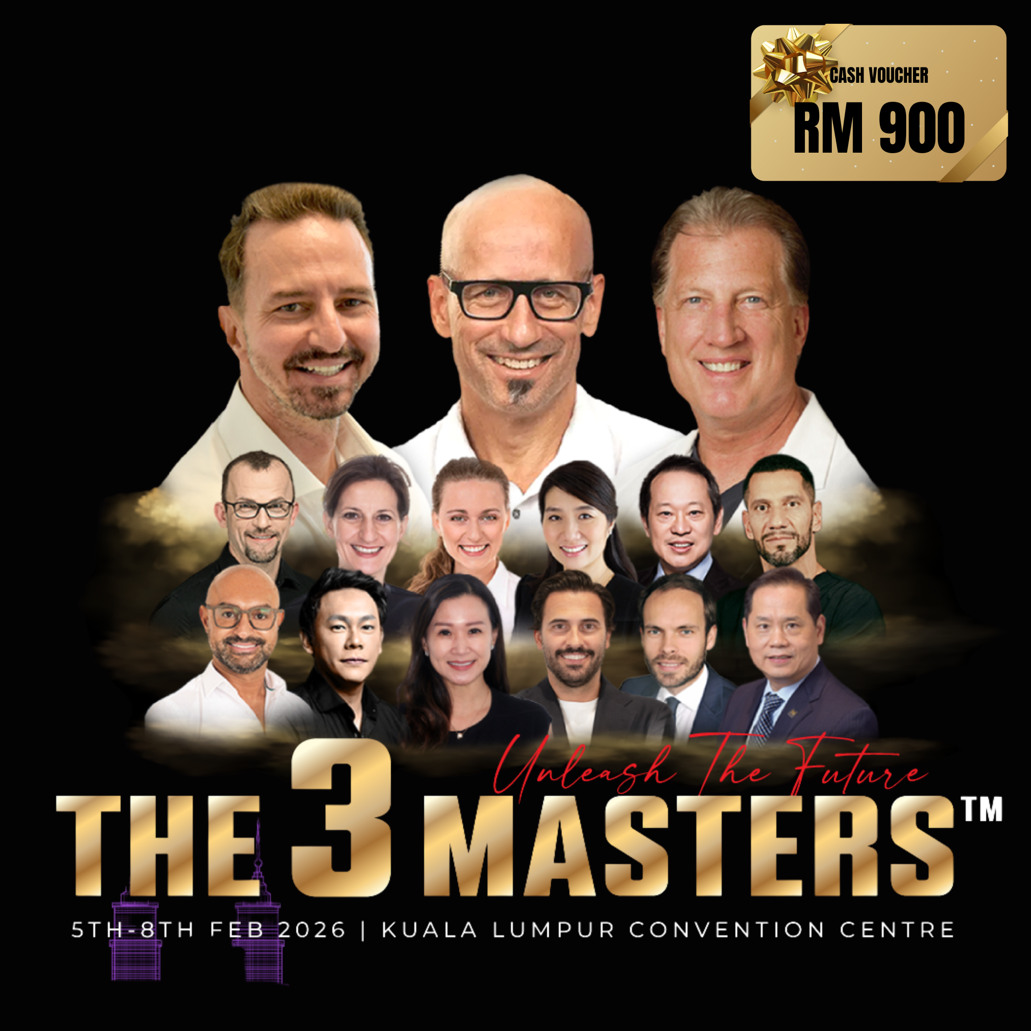 The 3 Masters dental symposium poster