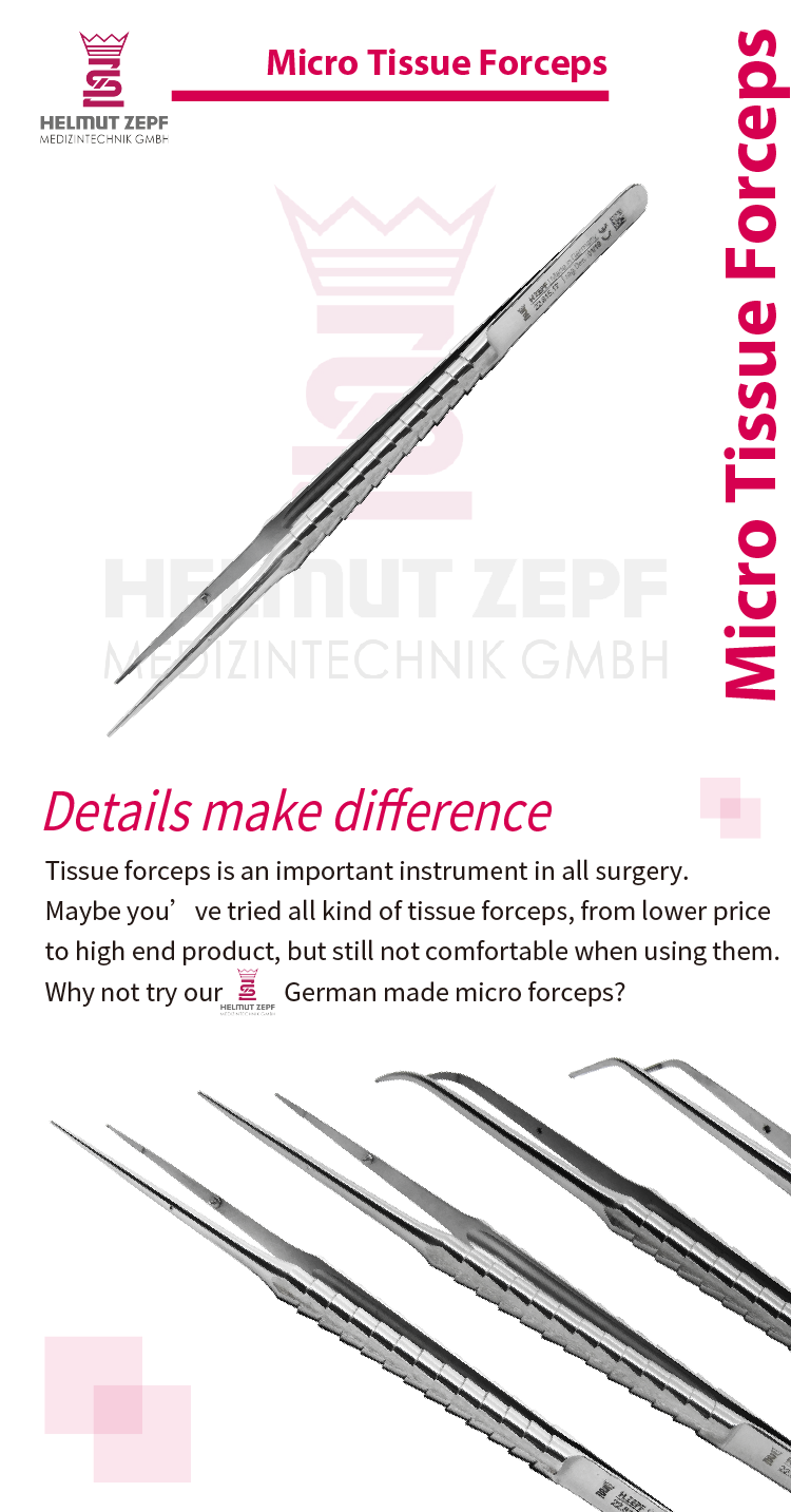 Multi-Tooth Micro Tissue Forceps Poster