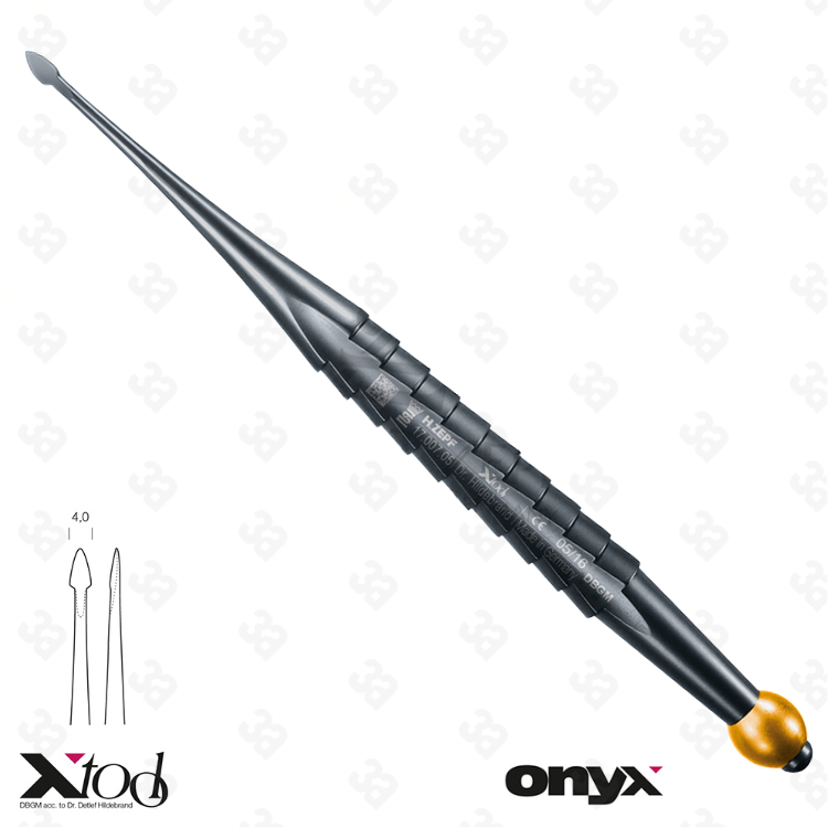 X-DESMO-TOOL, ROOT-ELEVATOR 4,0MM, WITH GOLDEN ID.-BALL