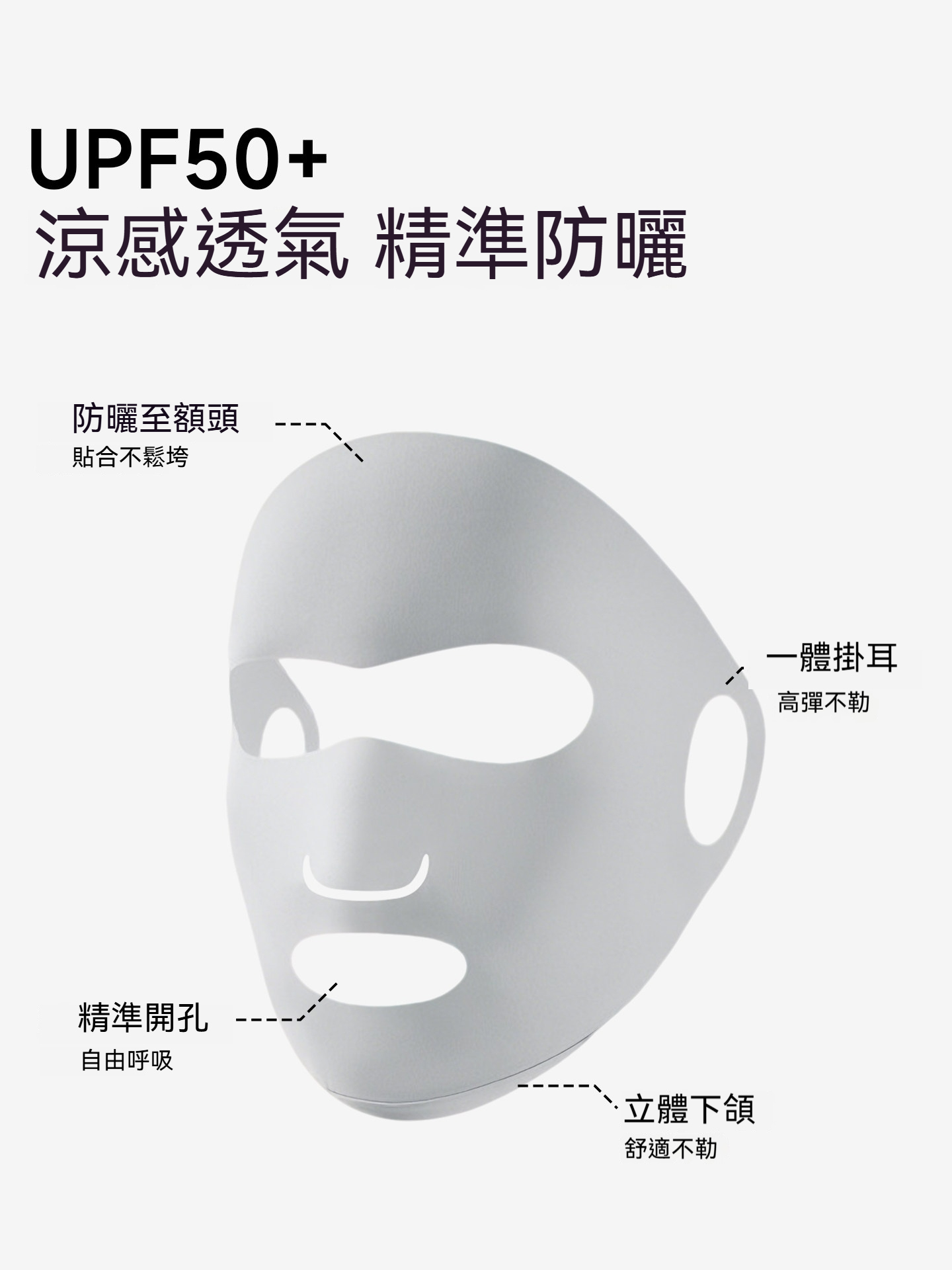 NOZOMI｜望美 鏤空防曬口罩 全臉保護冰冰涼