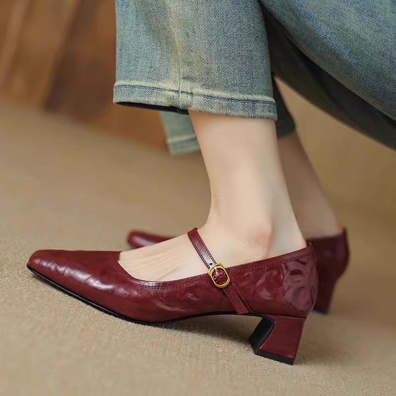 Fermina法式復古瑪麗珍單鞋 「杏仁頭設計 包容全腳型」