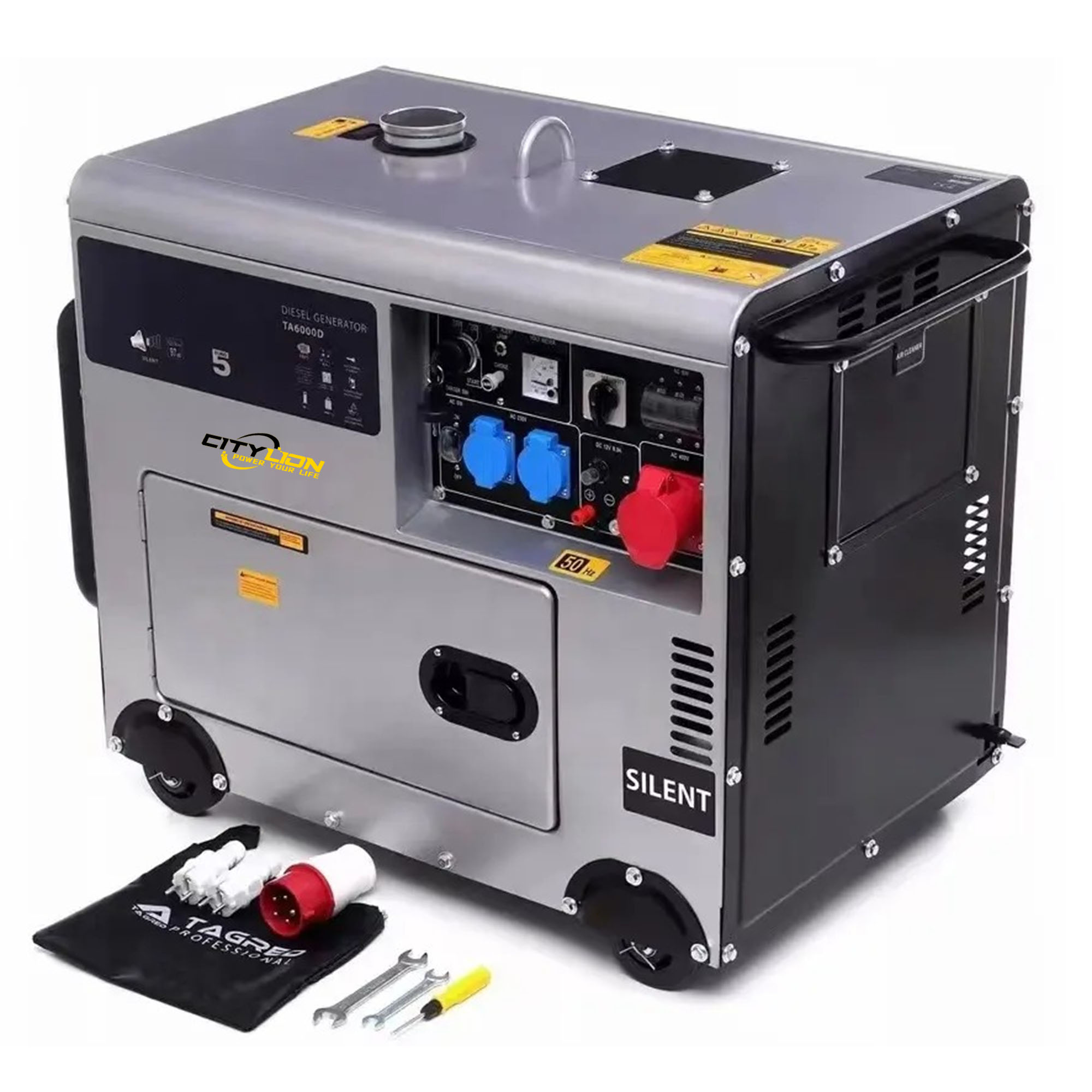 Super Silent Genset Portable Diesel Generator 3kW 5kW 6kW 7kW 7.5kW 8.5kW 10kW Standby Power-CITYLION  |  power your life