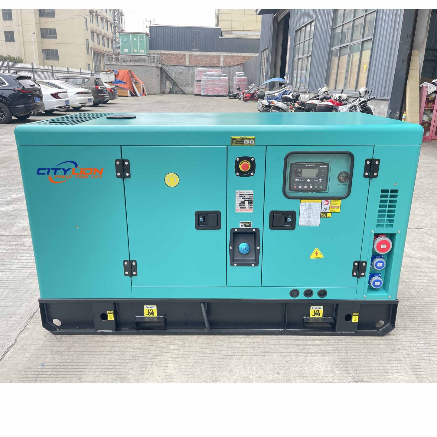 Factory Sale ATS Brushless Alternator Genset 15-50kVA 12-40kW Silent Diesel Generator