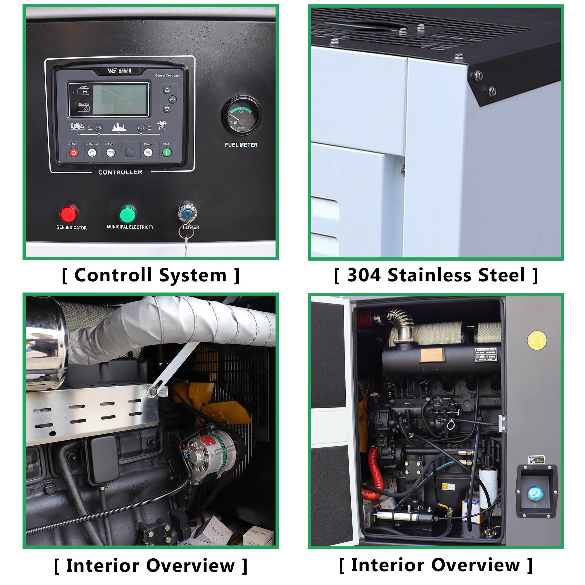 Premium Quality Soundproof Brushless Alternator Power Generator 50kW 60kW 80kW 100kW Silent Diesel Generator for Commercial Use-CITYLION  |  power your life