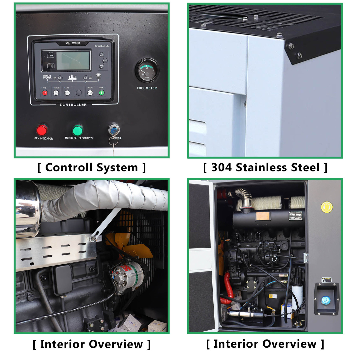 Premium Quality Soundproof Brushless Alternator Power Generator 50kW 60kW 80kW 100kW Silent Diesel Generator for Commercial Use-CITYLION  |  power your life