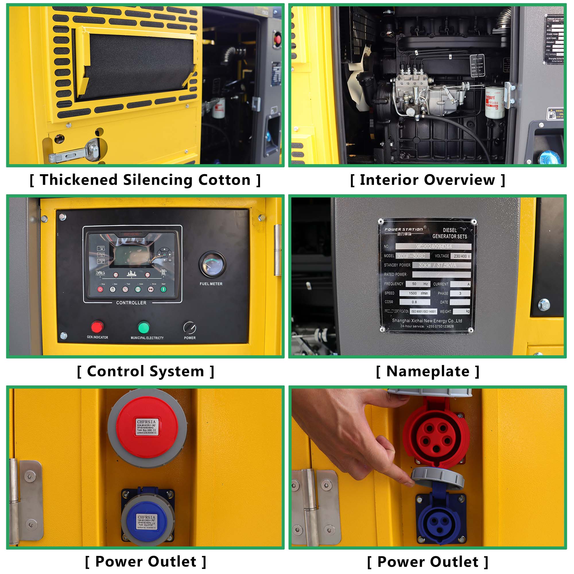 Hot Sale 3 Phase Portable Backup Genset, Single Phase 15-50kVA Water Cooled Silent Diesel Generator-CITYLION  |  power your life