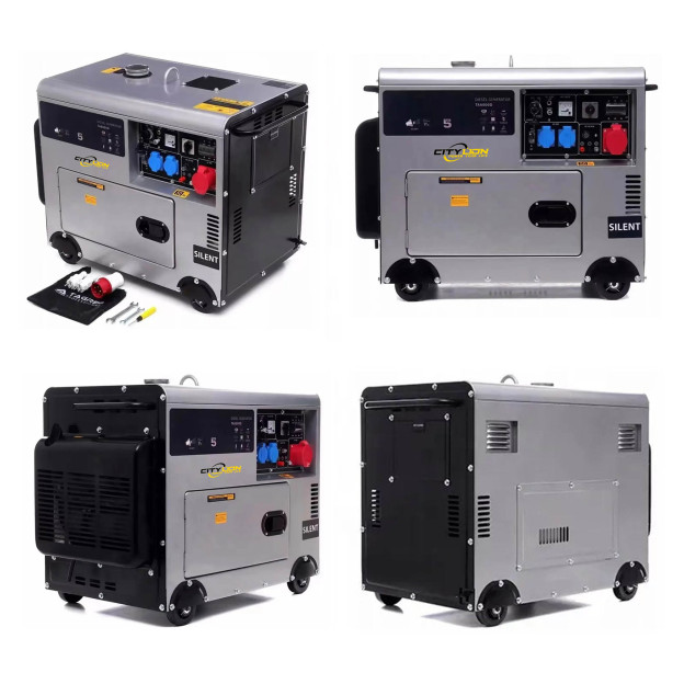 Super Silent Genset Portable Diesel Generator 3kW 5kW 6kW 7kW 7.5kW 8.5kW 10kW Standby Power-CITYLION  |  power your life