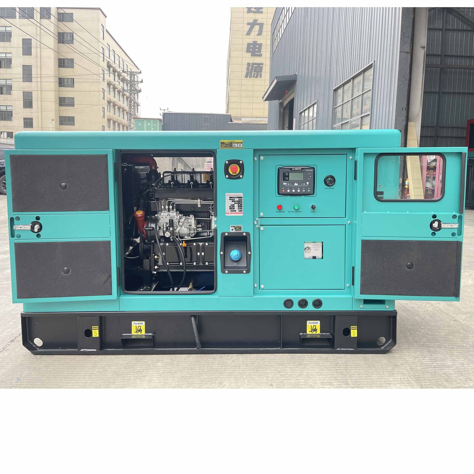 Factory Sale ATS Brushless Alternator Genset 15-50kVA 12-40kW Silent Diesel Generator